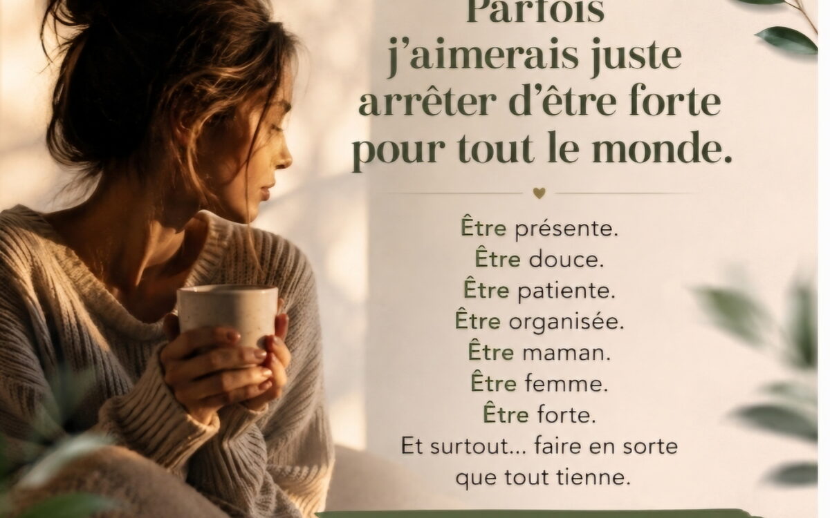 « Parfois j’aimerais juste arrêter d’être forte pour tout le monde »